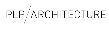 Logo with the text 'PLP / ARCHITECTURE' in black, minimalist font.