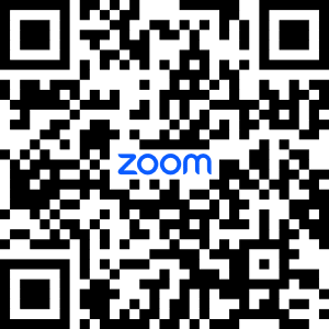 A QR code with the word 'zoom' written across it.