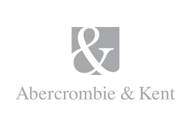 Abercrombie & Kent logo in gray with an ampersand above the brand name