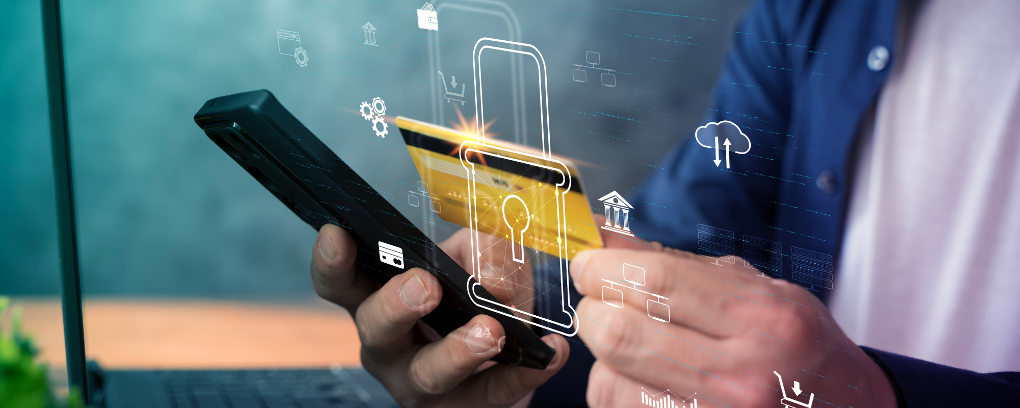 Financial professional monitoring cybersecurity activity and threat detection systems within a secure FinTech IT environment.