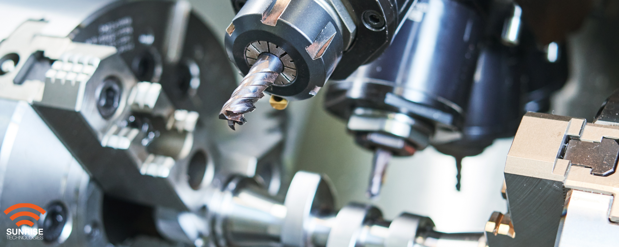 Precision engineer measuring a machined component using a coordinate measuring machine (CMM) during quality inspection