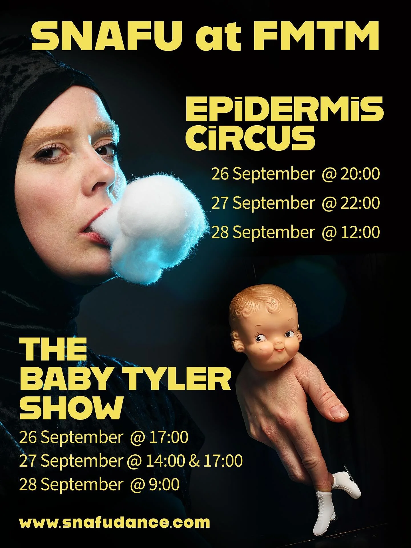 Charleville France! We&rsquo;re playing at the largest puppet festival in the world
In the &ldquo;IN&rdquo; program 
Epidermis is totally sold out, 
Our family show Baby Tyler has still a few tickets but not many
CANNOT WAIT to see as many shows as p