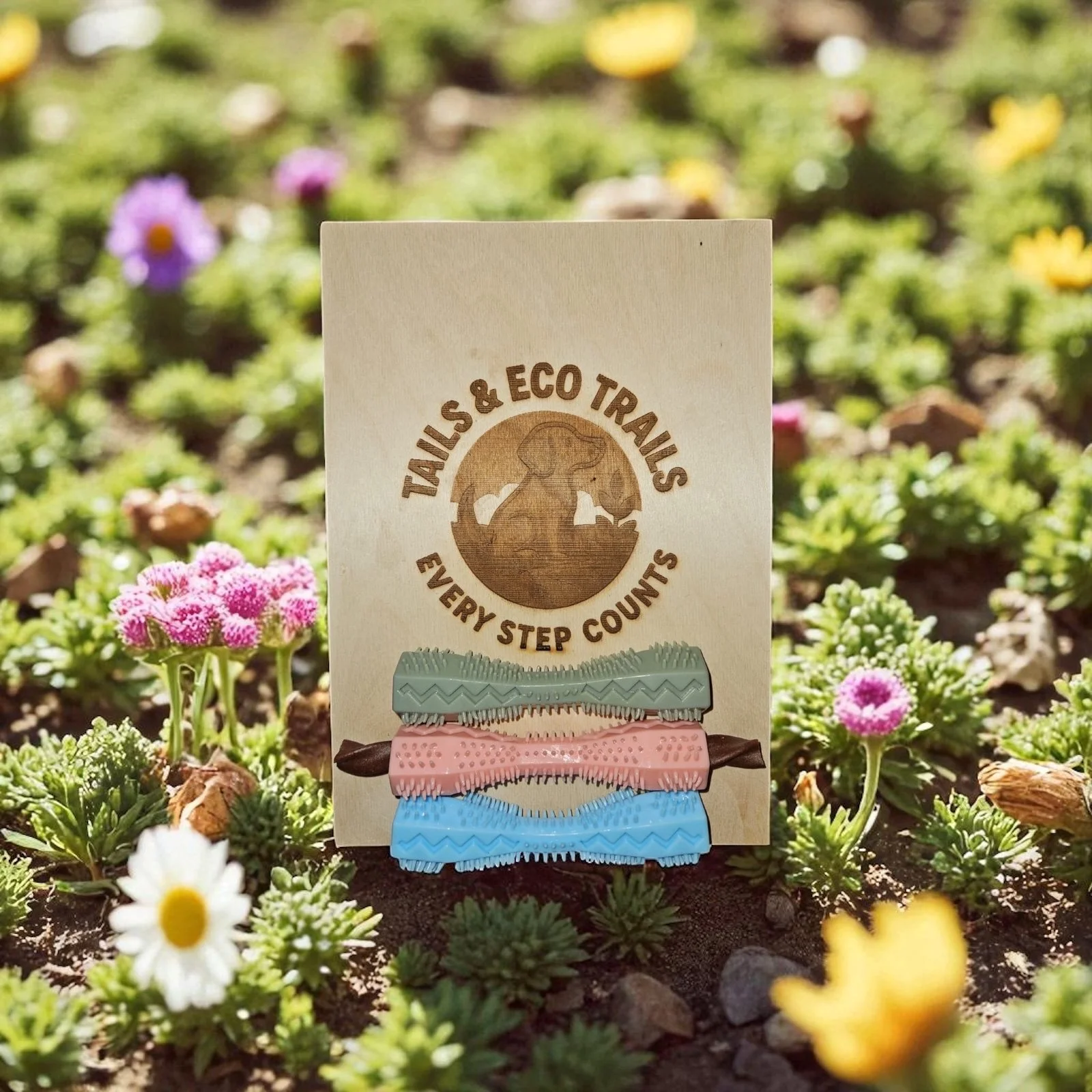 Durable Striped Dog Chew Stick