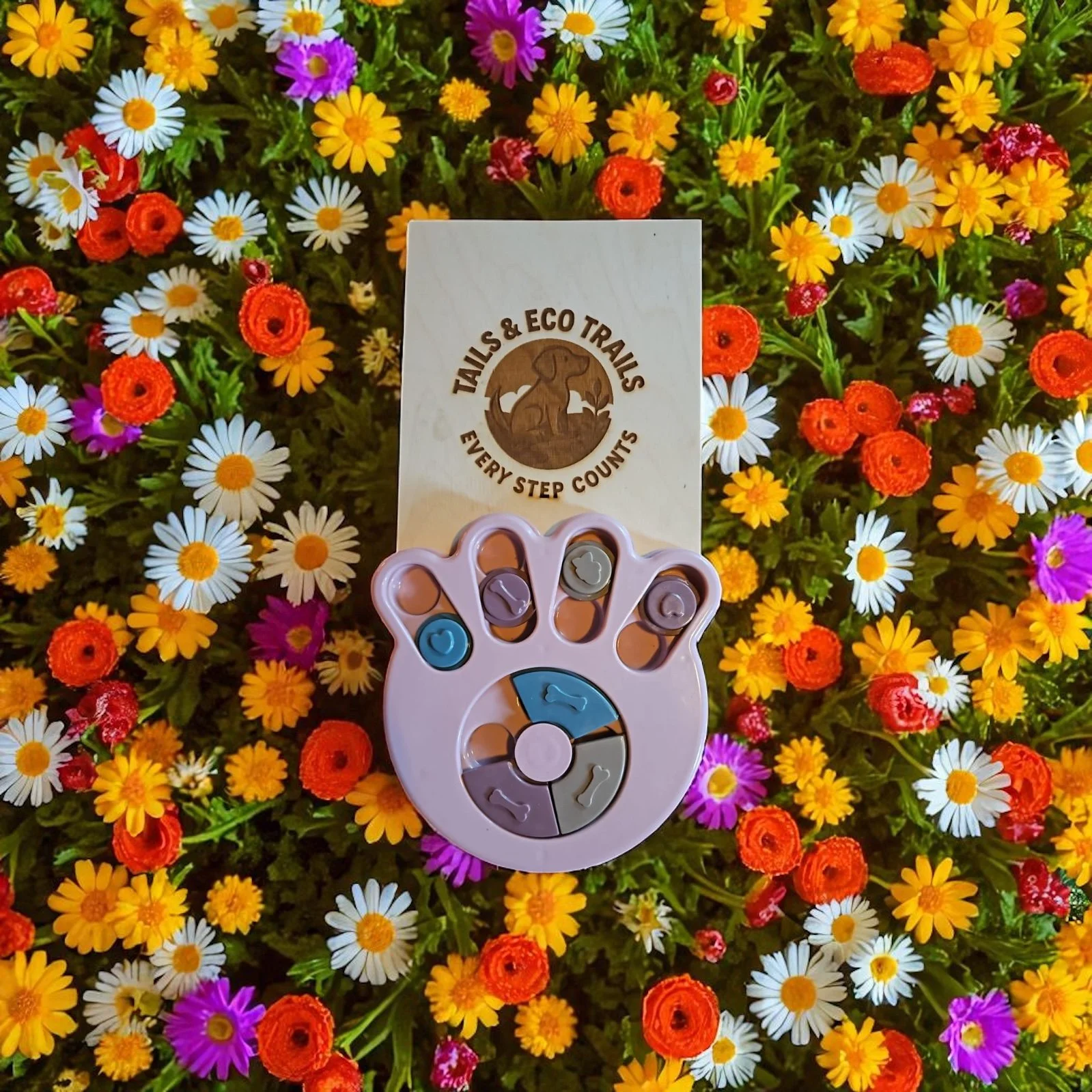 Paw-Shaped Pet Food Spinner