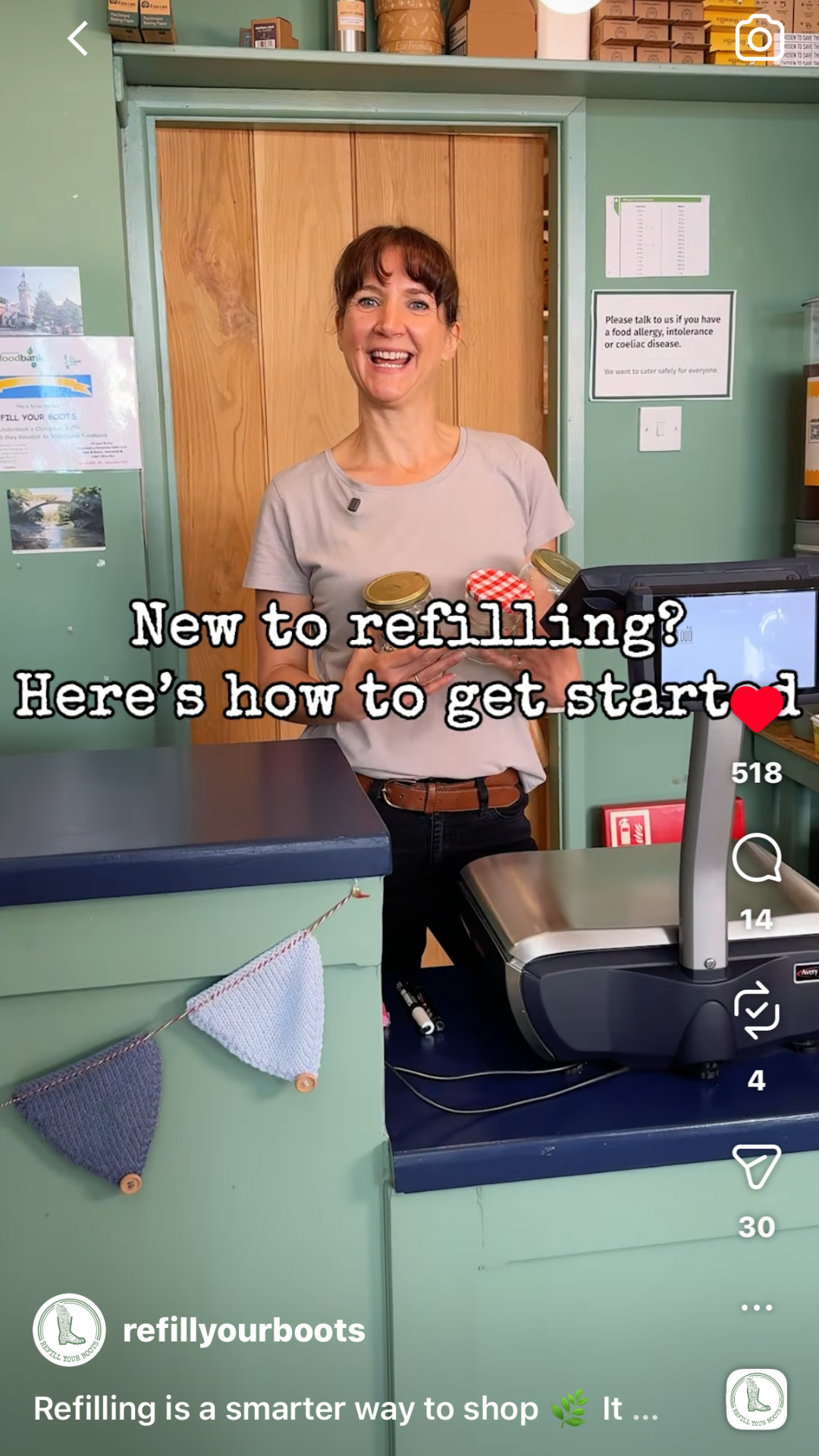 Local refill store educating a new generation on sustainable living