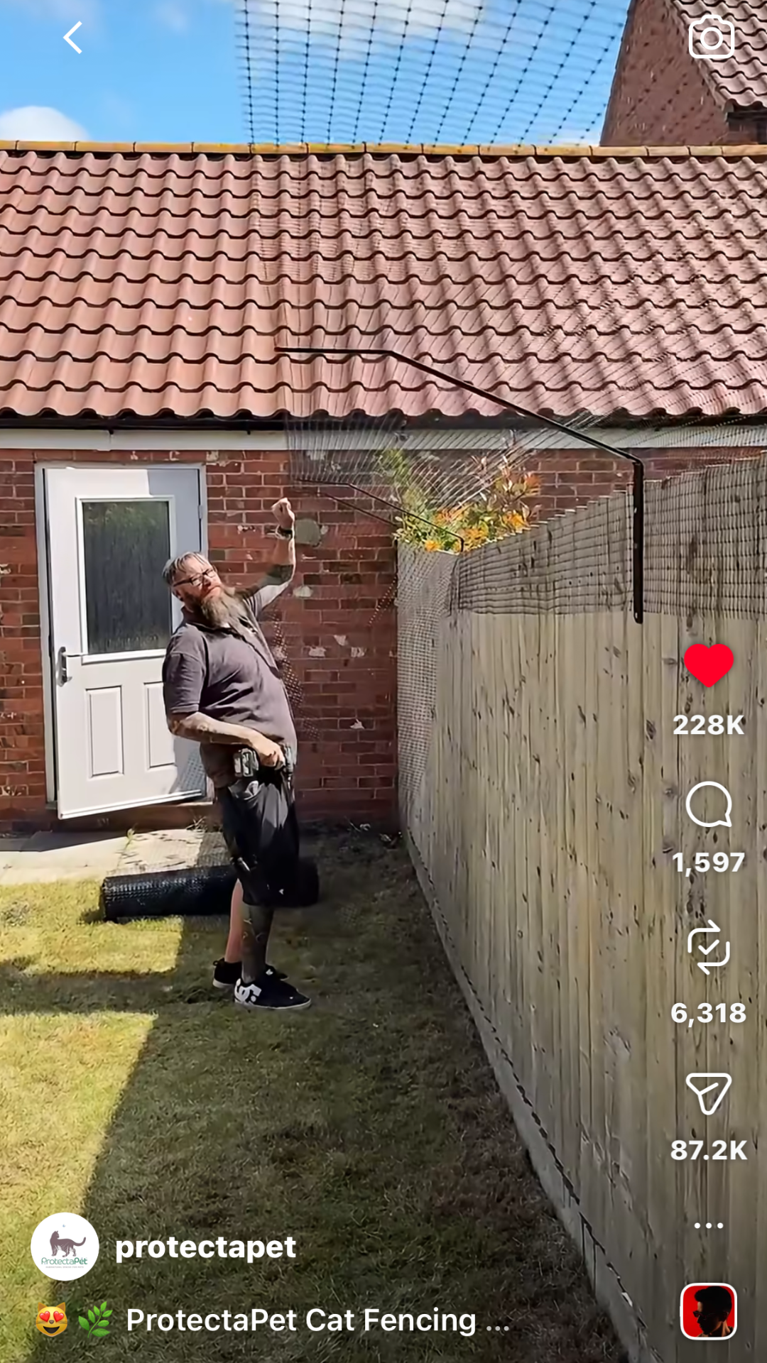 68 million views for ProtectaPet, proving that their Cat Fencing system works!