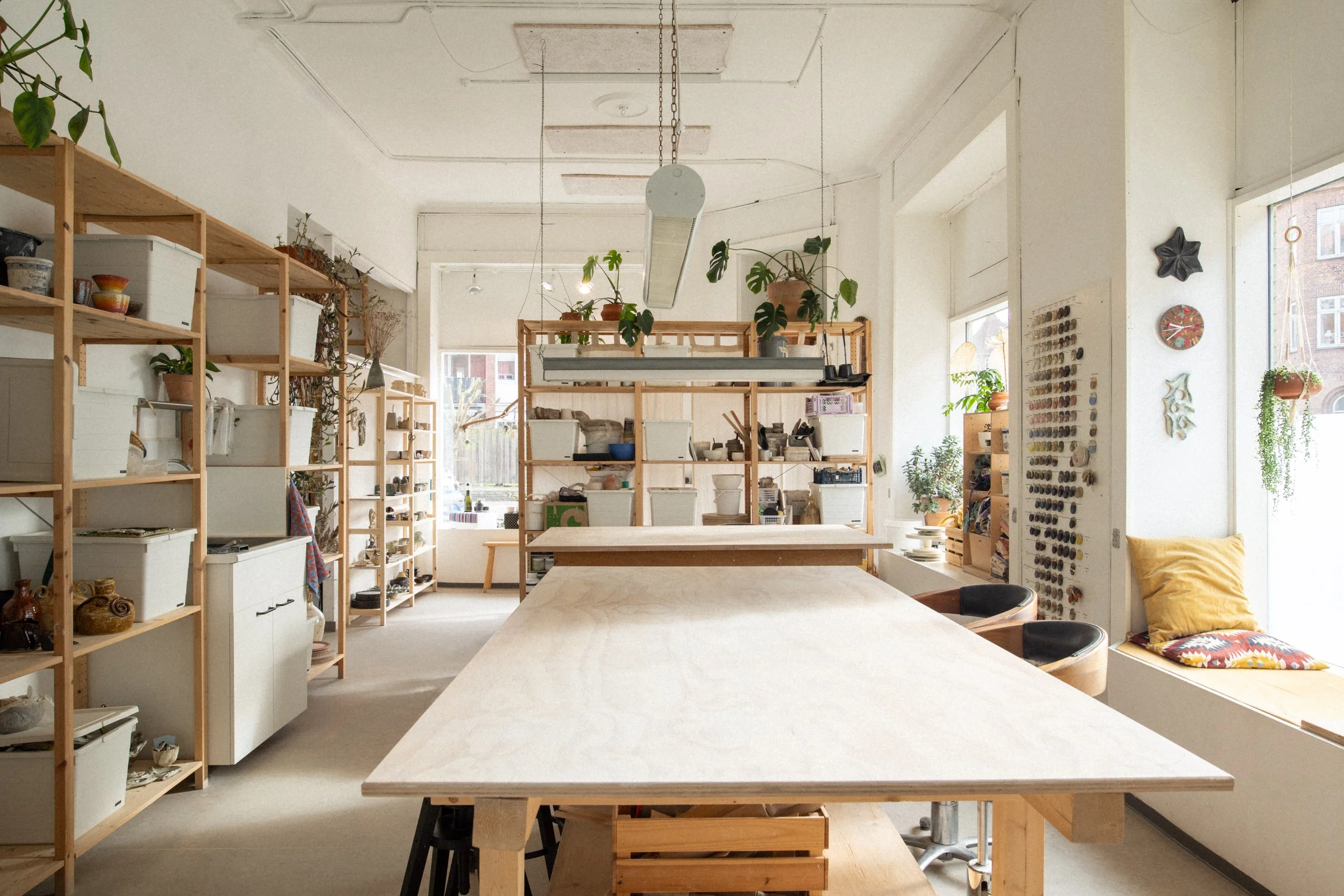 1257 ceramics studio and shop in Amager, Copenhagen in bright sunlight