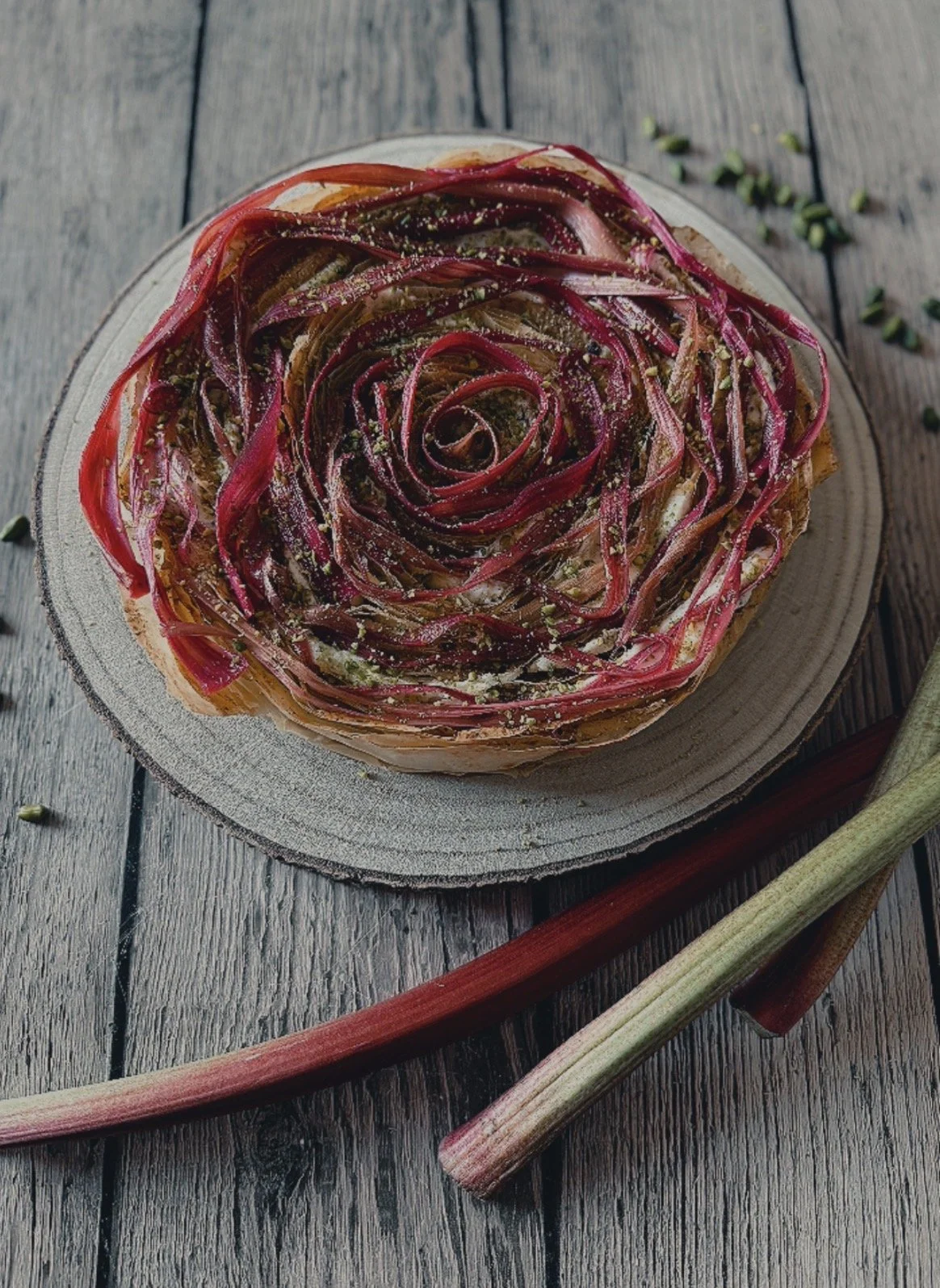 Rubarb Sofra with Vanilla Bean Mascarpone