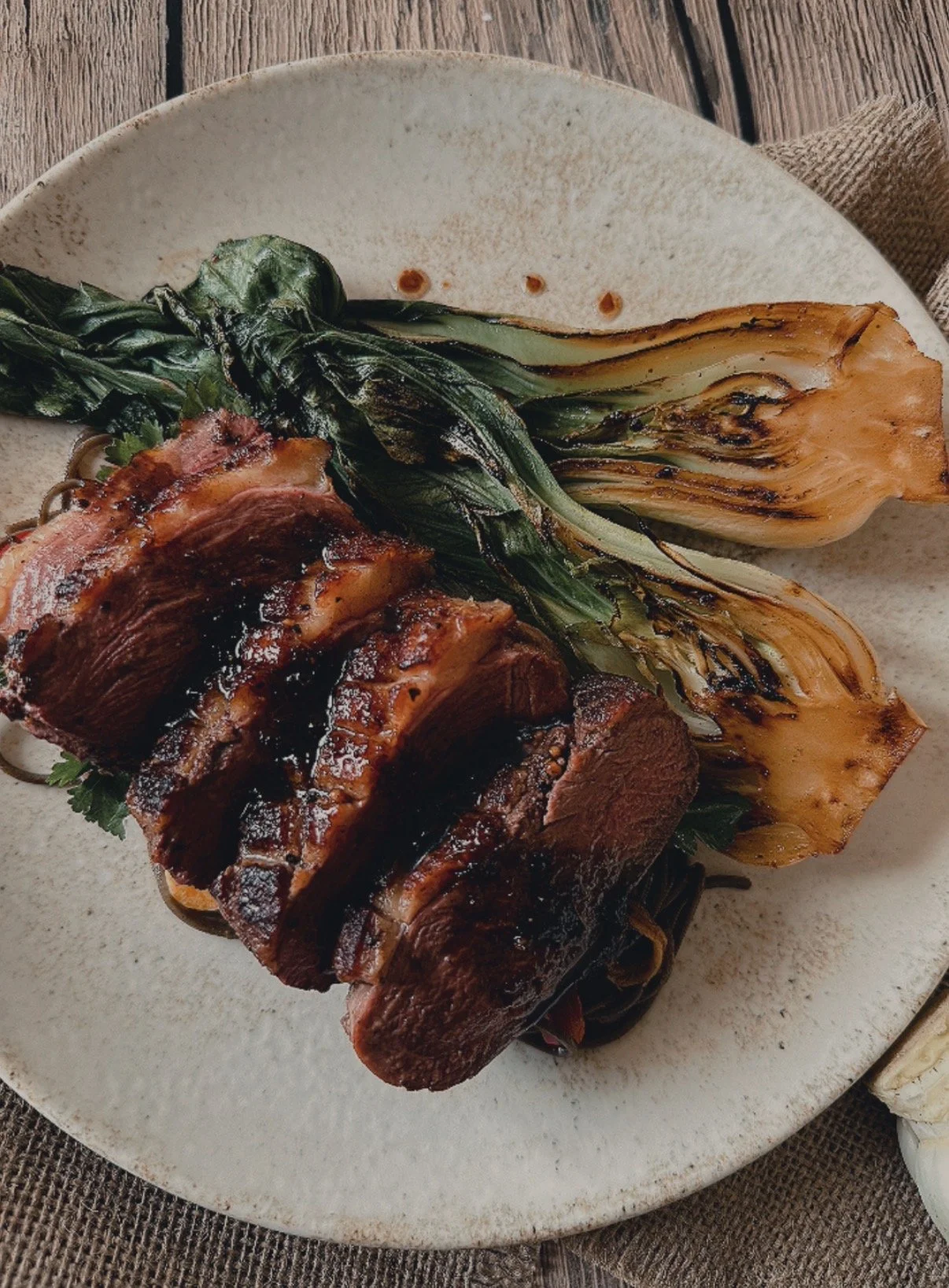Five Spice Duck with Orange Soy Glaze