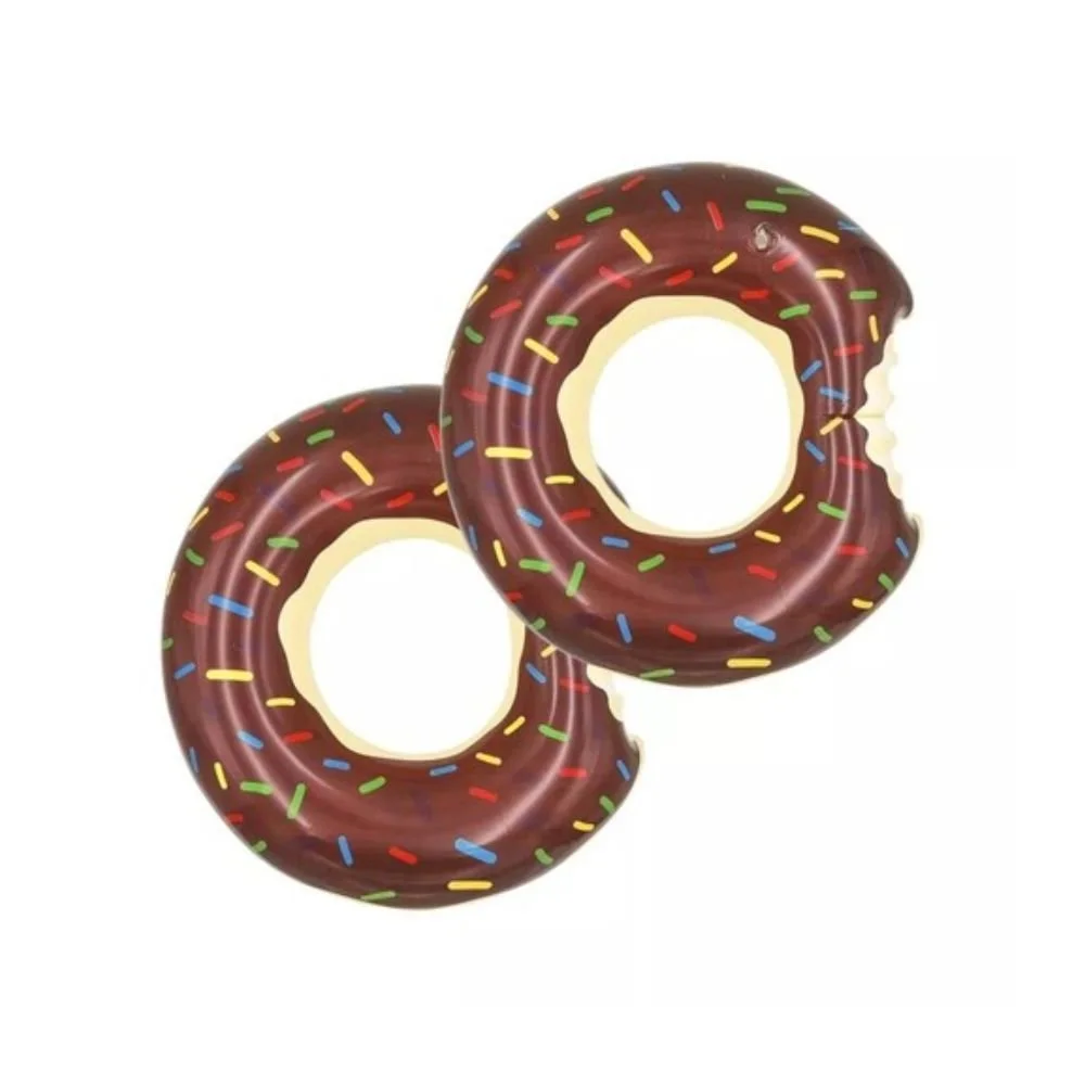2PCS Inflatable Giant Donut Raft Swim Ring Float