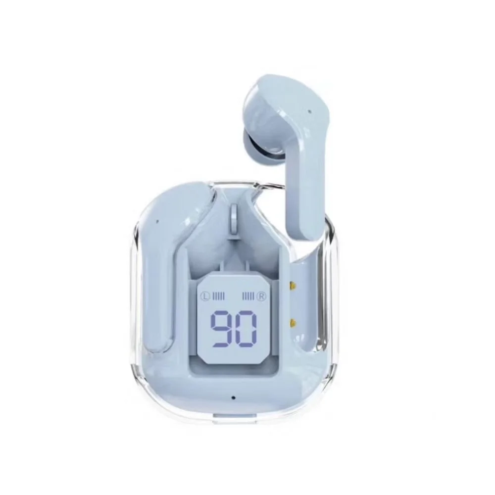 Bluetooth 5.3 Wireless in-Ear Headset w Transparent Case