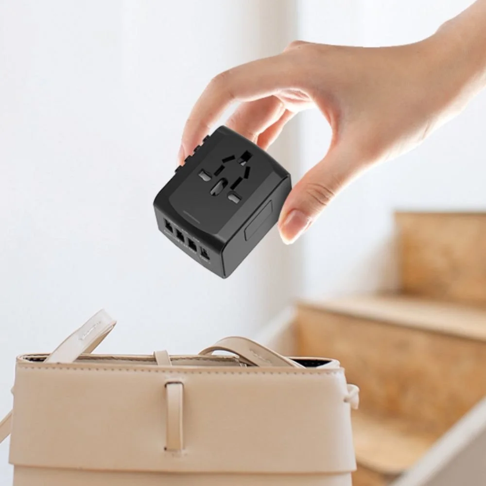 4 USB 2500W World Wide Travel Adapter Multi Plug Universal