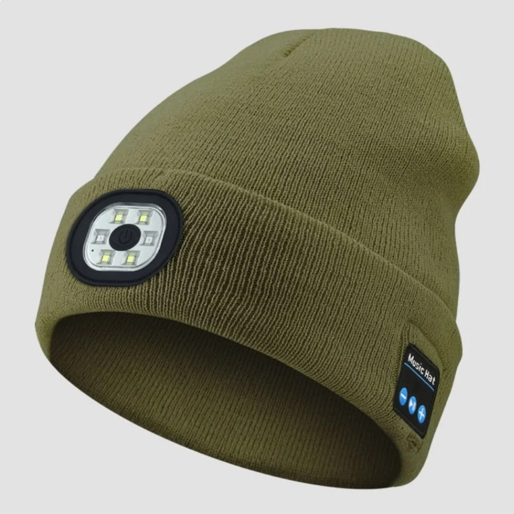Bluetooth 5.0 LED Beanie Hat with Music Speakers