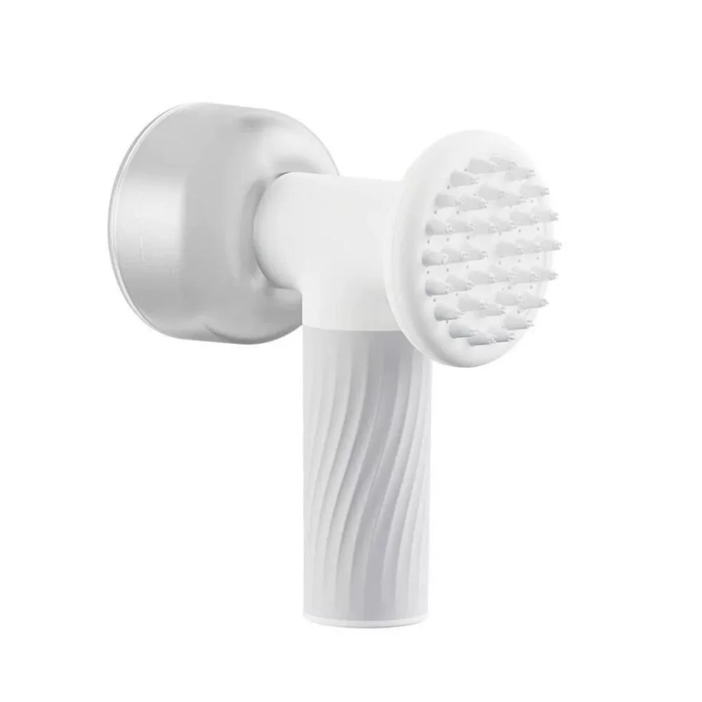 Electric Foaming Dog/Cat Pet Shampoo Bath Brush w Soap Dispenser