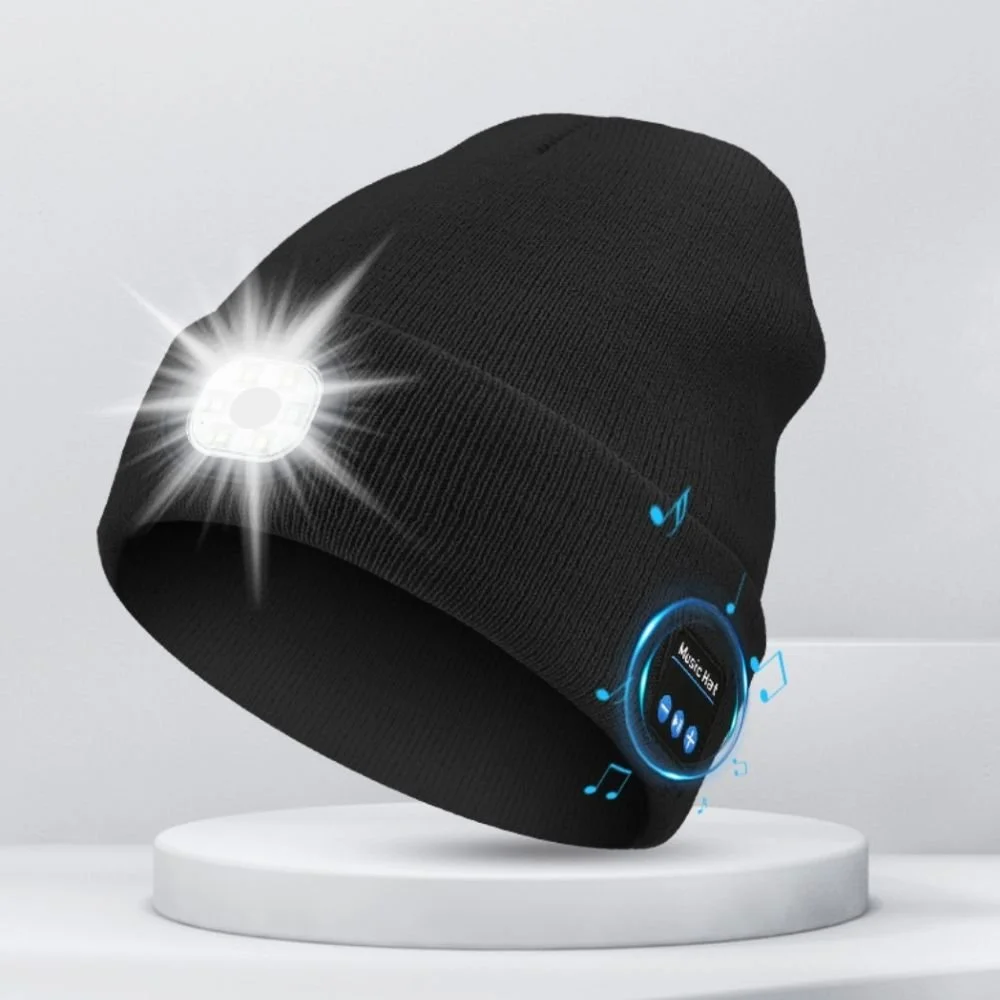 Bluetooth 5.0 LED Beanie Hat with Music Speakers
