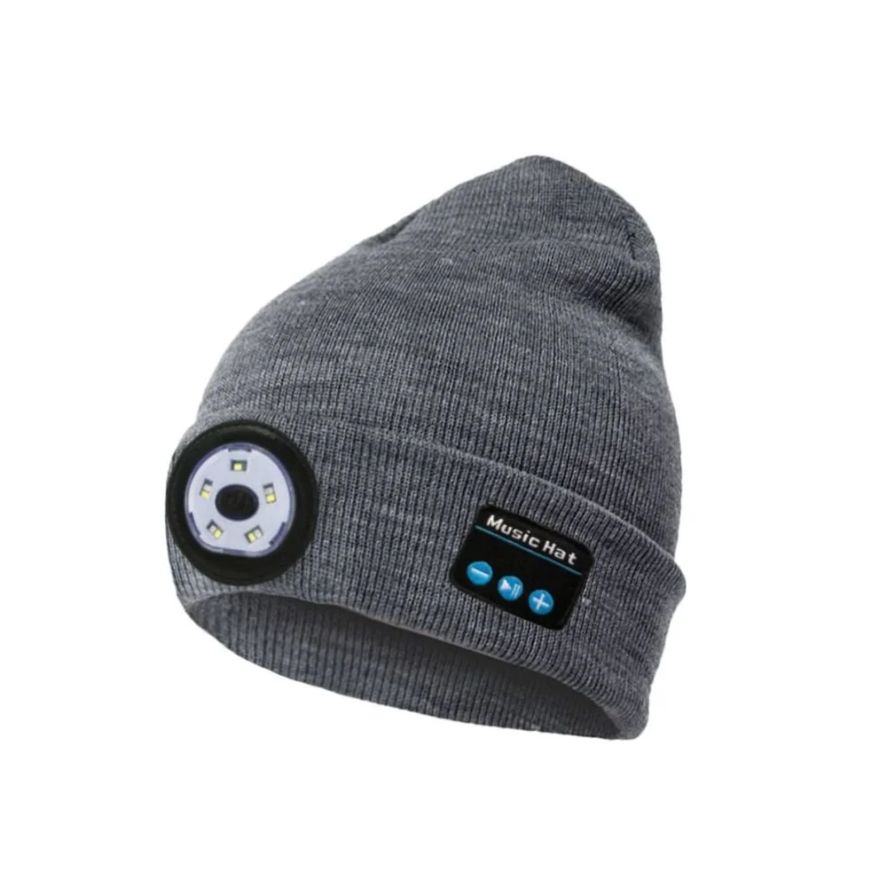 Bluetooth 5.0 LED Beanie Hat with Music Speakers