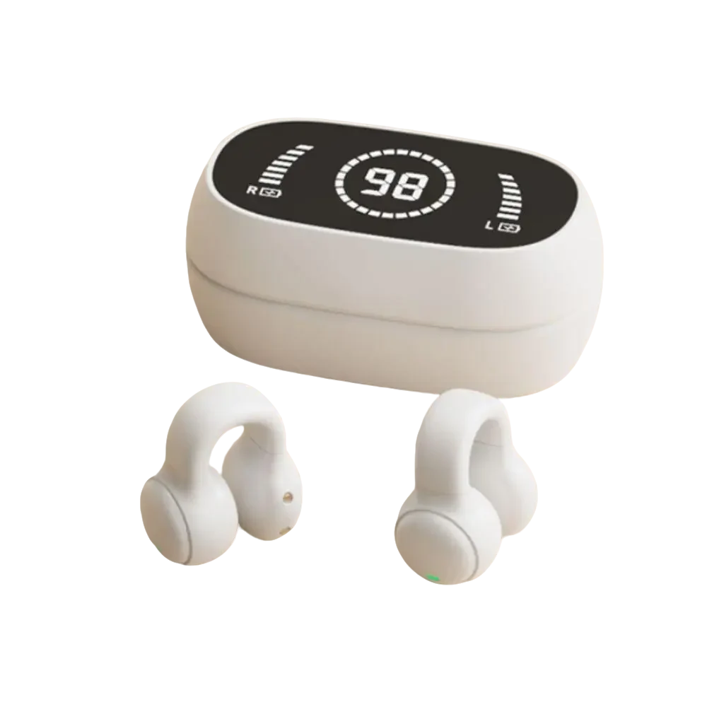 Clip on Open Ear Wireless Headphones Bone Conduction