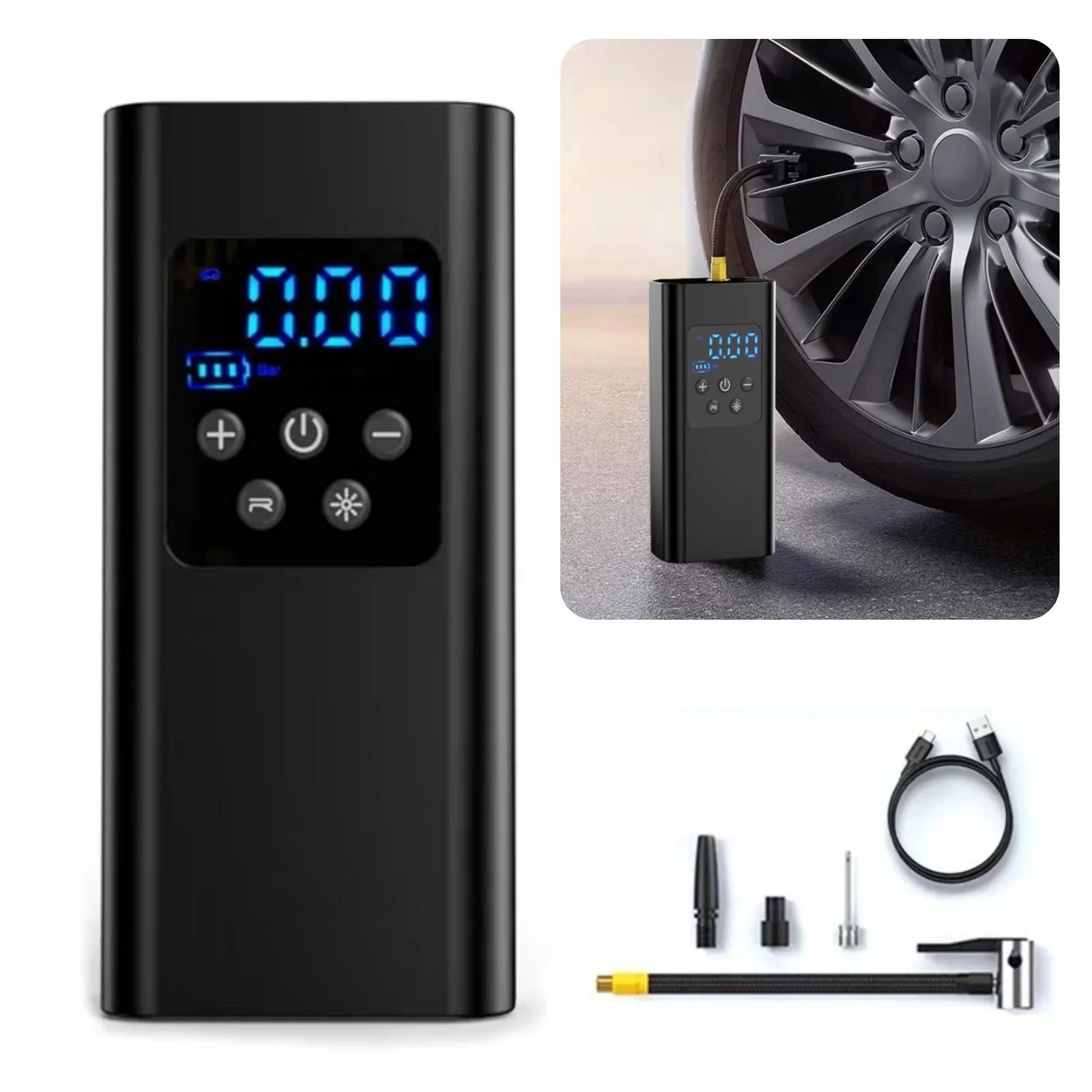 Recharge Portable Tire Inflator - Quick and Easy Air Pump