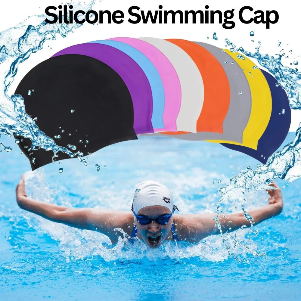 Aqua Guard Silicone Swim Cap - 8 Colours