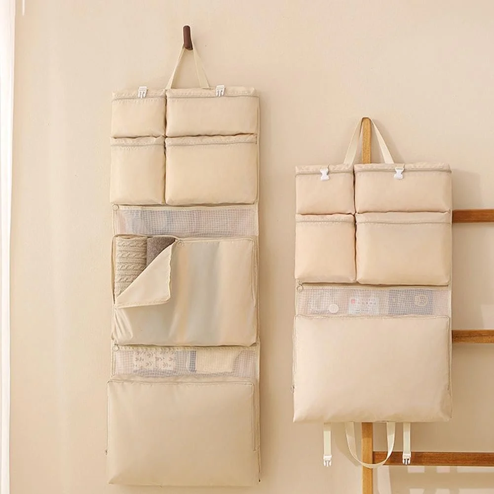 8 in 1 Foldable Organizer Hanging Bags for Travel Sorting Storage Pockets