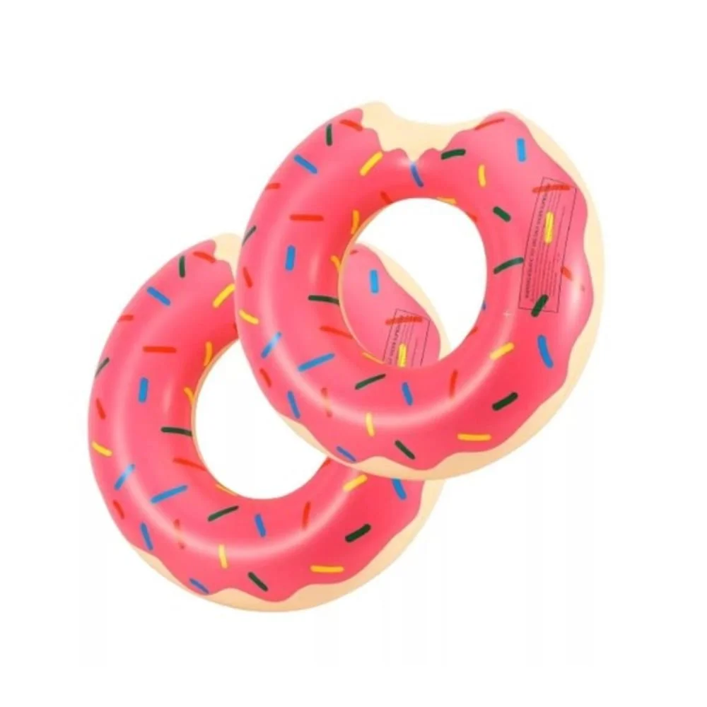 2PCS Inflatable Giant Donut Raft Swim Ring Float
