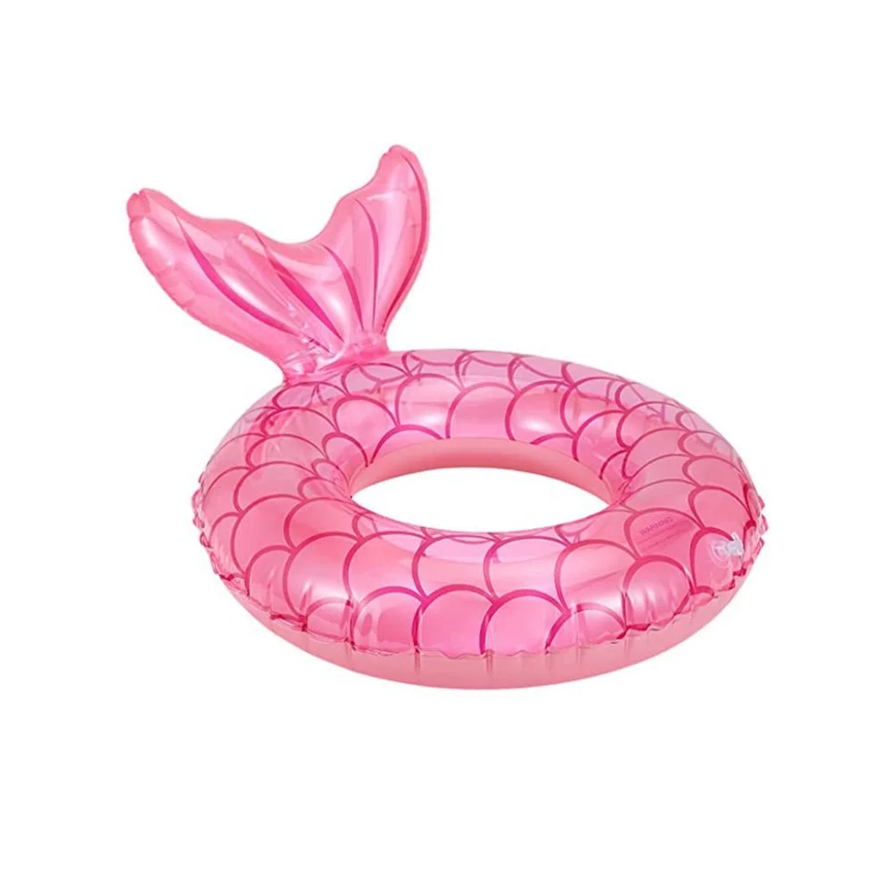 Inflatable Mermaid Tail Swimming Pool Ring