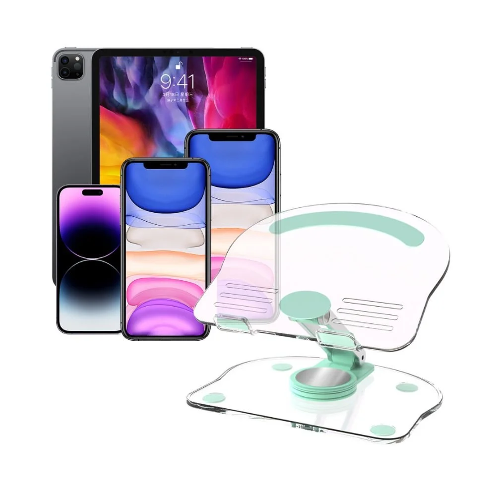 360° Adjustable Clear Acrylic Tablet  Holder Phone Stand