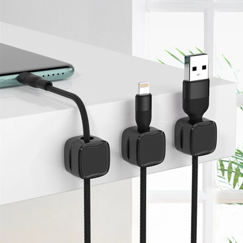 6 Pack Magnetic Cable Organizer Easy Secure Adhesive