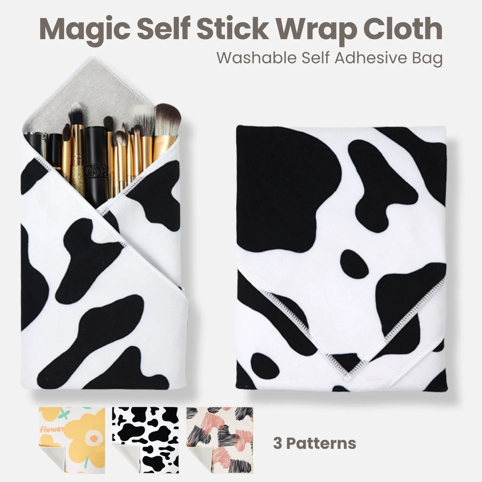 Self-Adhesive Magic Cloth Makeup Travel Organise Bag