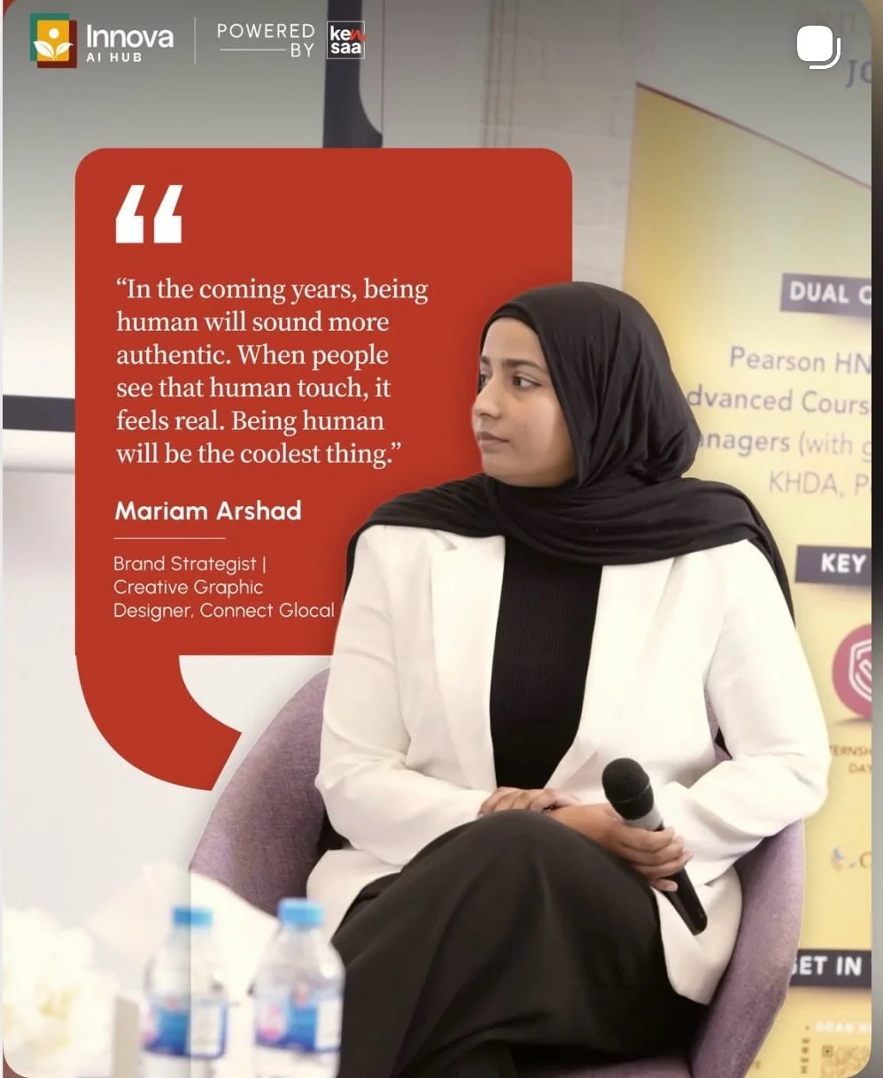 Mariam has been such a valuable part of our journey. Her passion for empowering youth has been inspiring. She recently had an opportunity to share her voice and perspective on AI and its influence which was wonderfully organized by our partners @inno