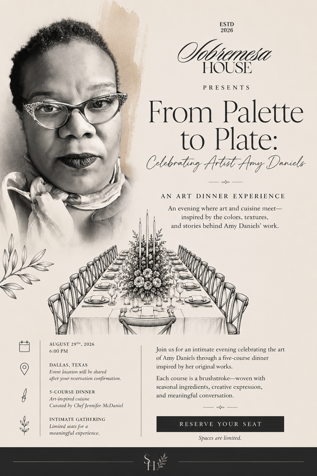 From Palette To Plate : Celebrating The Art of Amy Daniels