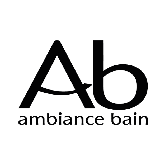 Logo avec les lettres 'Ab' et le texte 'ambiance bain' en dessous.