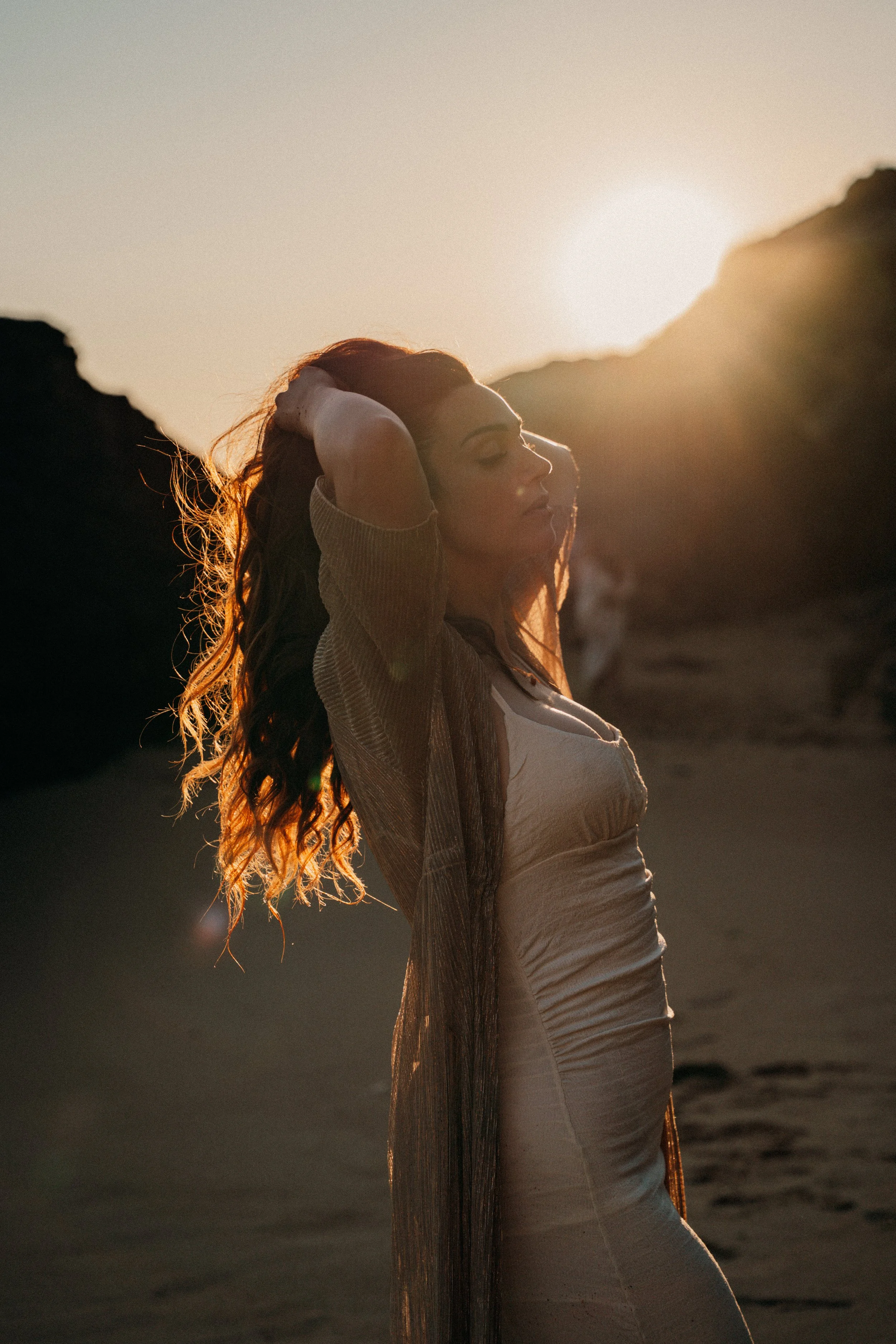 Pornichet plage couché du soleil