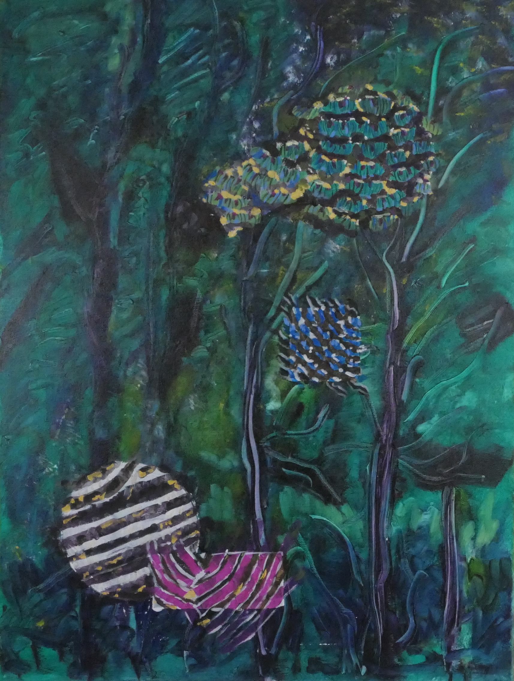Costa Rica: Pfau mit Kolibris