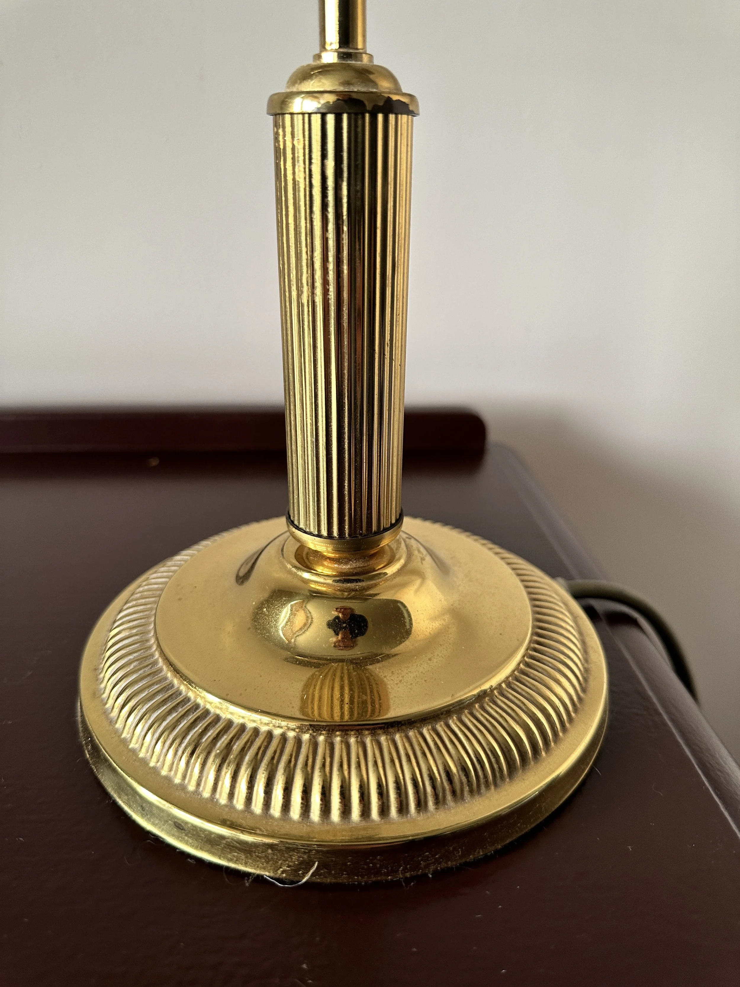 Brass bankers desk light