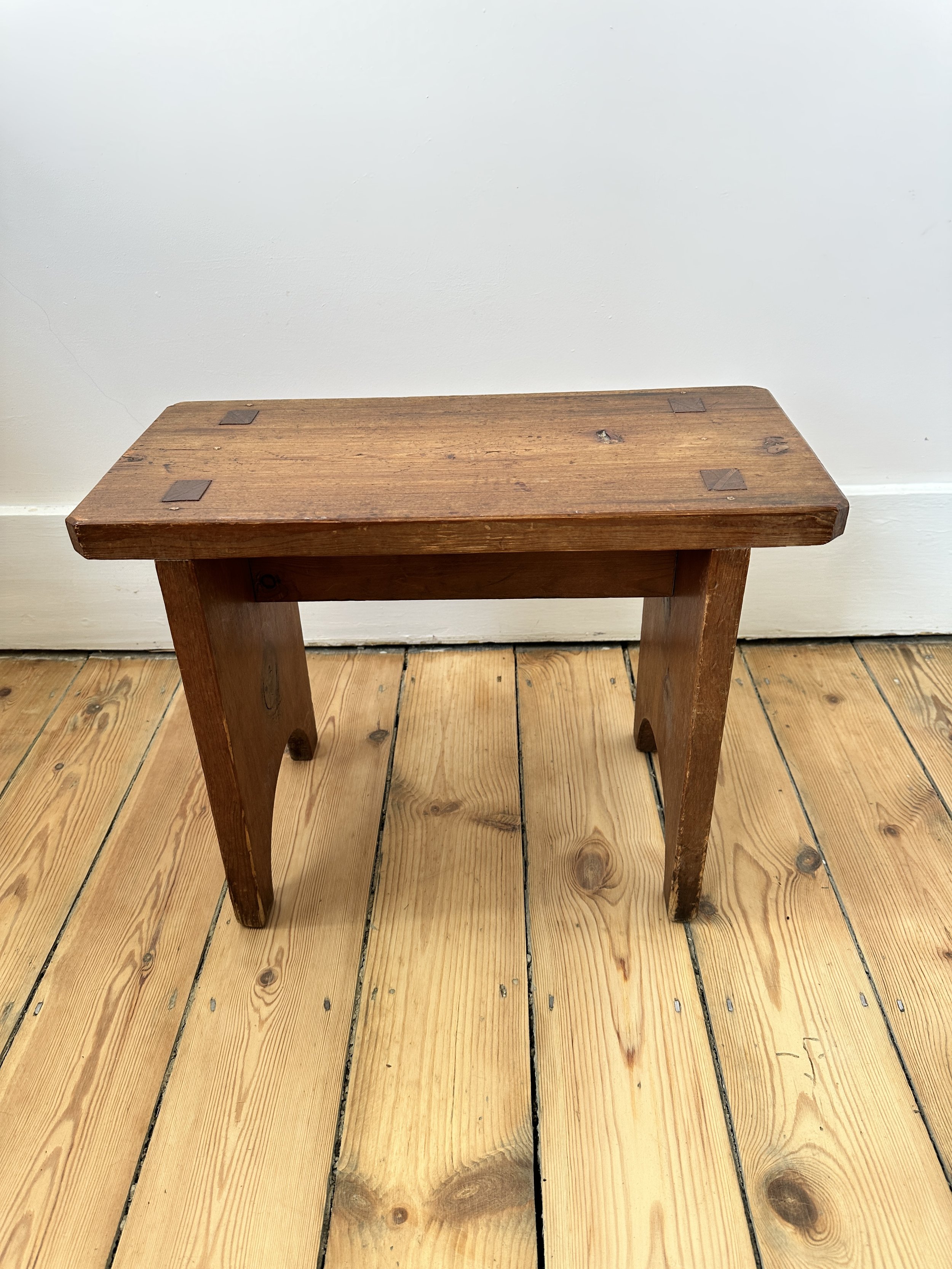 Small Vintage French Stool – Charming Rustic Accent for Any Interior