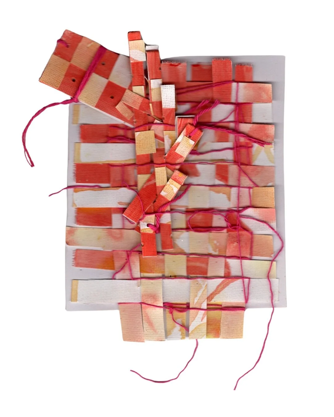 Scans of Jan 

It&rsquo;s been a strange month. The first time in a long time where in my PMDD hell hole I&rsquo;ve been able to use creativity as a salve, for regulation. Cutting, weaving and making something from &lsquo;bad&rsquo; art really soothe