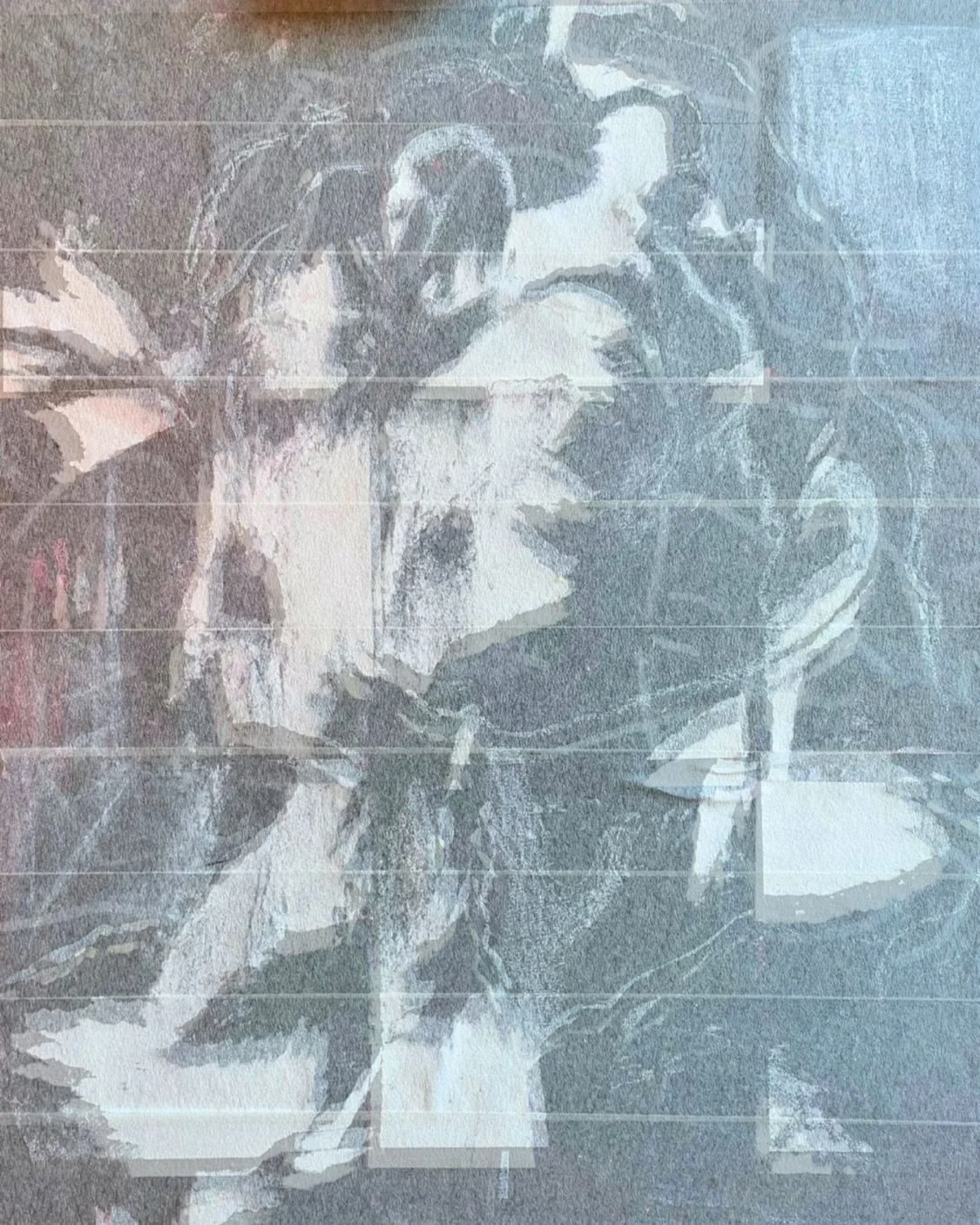 Remembering (1)
Last week was greif week / I had the pull to draw/make/connect with what Thomas would look like if I could see him Earthside, how time would have changed his face from the childhood photos and the adolescent memories. 

The manic swit