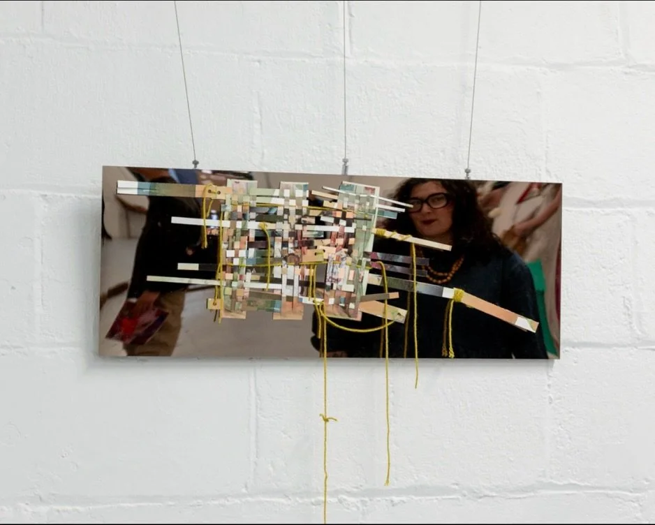 It&rsquo;s taken me some time to fully come back to Earth after the launch night of Mother by @afeminineurge - on show until May 17th. 

This mixed media weaving is an autobiographical piece exploring the gaps in childhood memories &amp; daughterhood