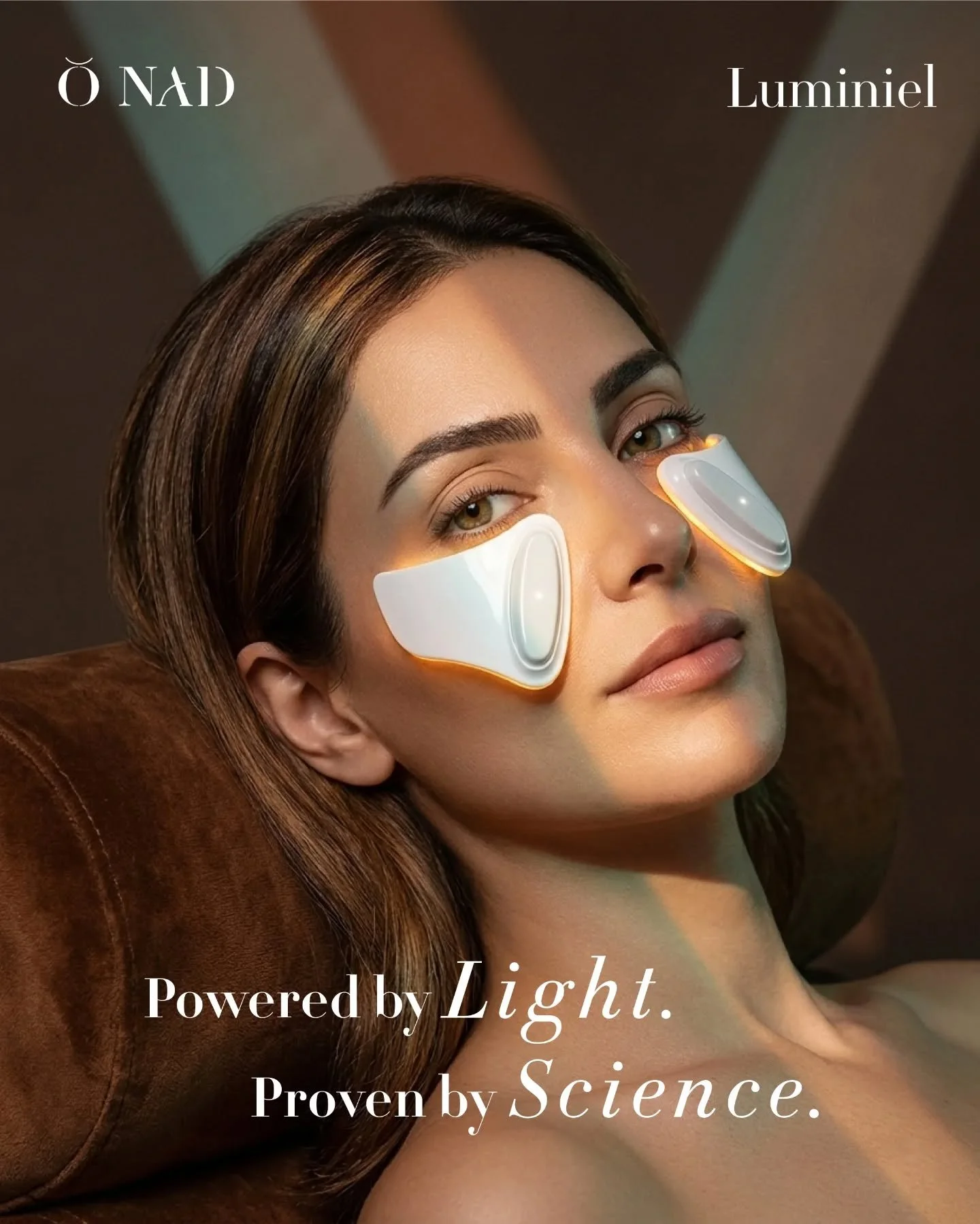Say goodbye to tired looking eyes and hello to Luminiel Eye Patches!
Powered by advanced Red &amp; Yellow Light Wave Technology, Luminiel helps reduce the appearance of fine lines, brighten dark circles, and minimize puffiness in just 10 minutes.
Eas