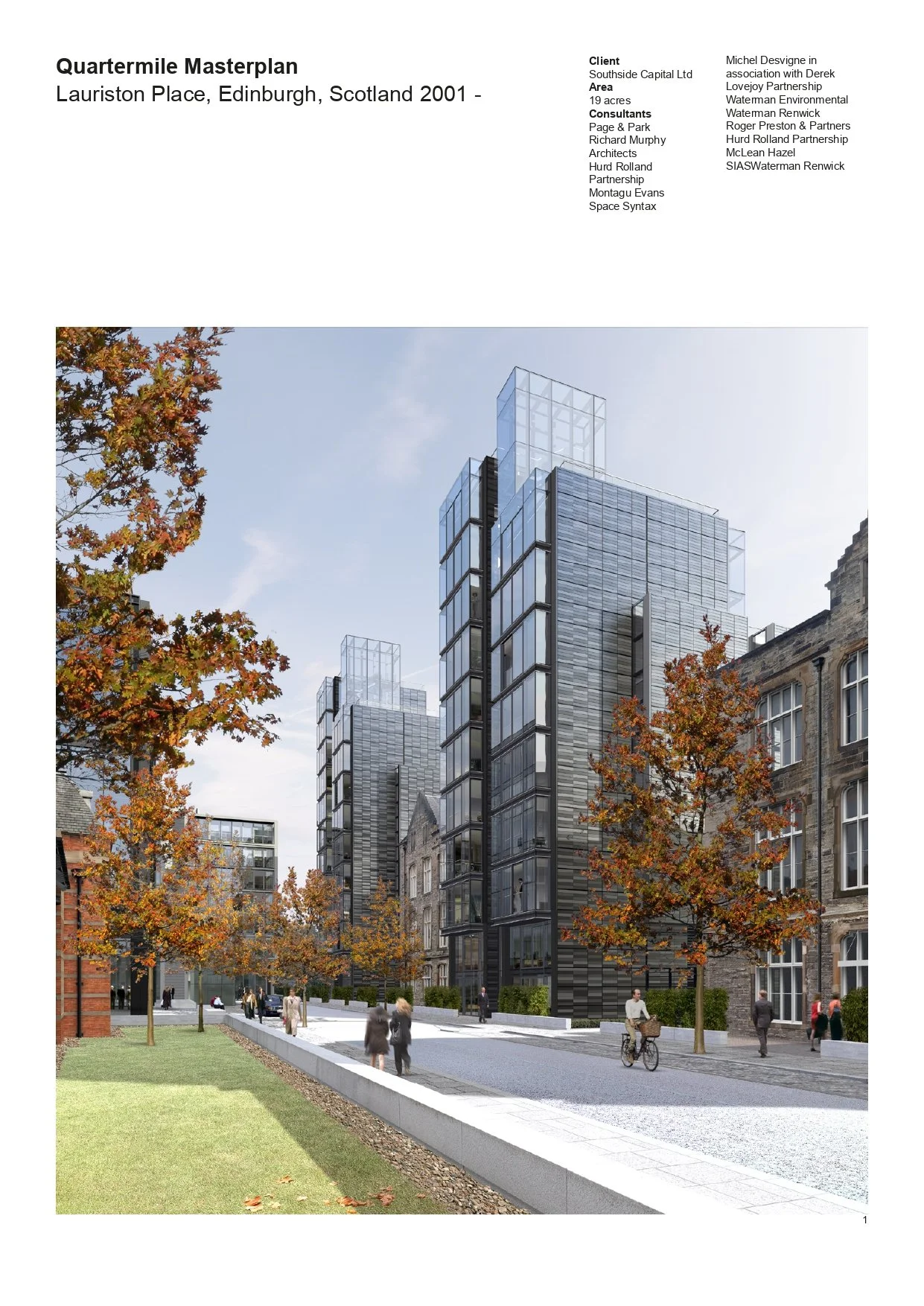 Quartermile Masterplan, Edinburgh, 2001