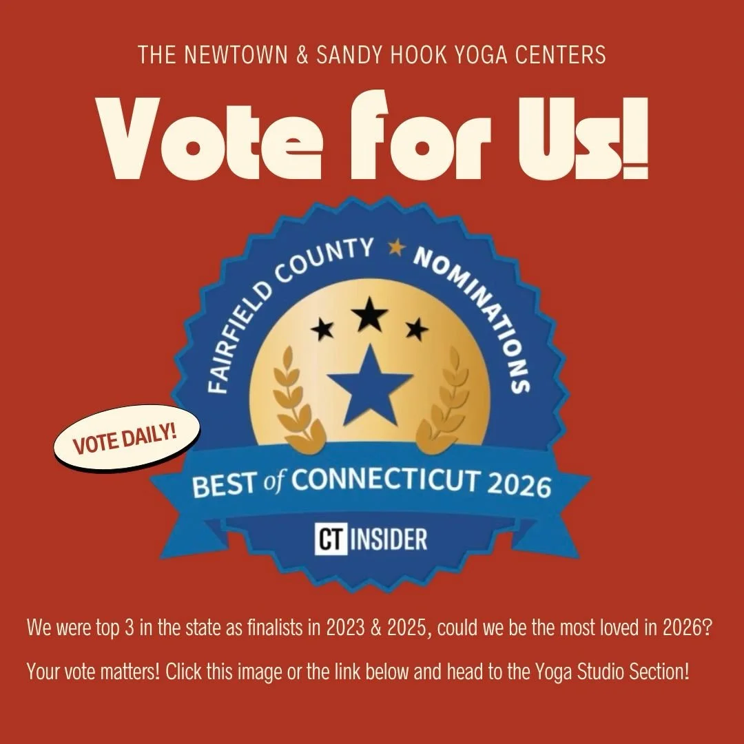 We&rsquo;ve been nominated for best yoga studio for Fairfield County and we need your vote! You can even vote daily! Click the link in our bio to vote or head to @insider_ct @best.of.ct 

We were one of the the top three finalists in 2023 and 2025- l