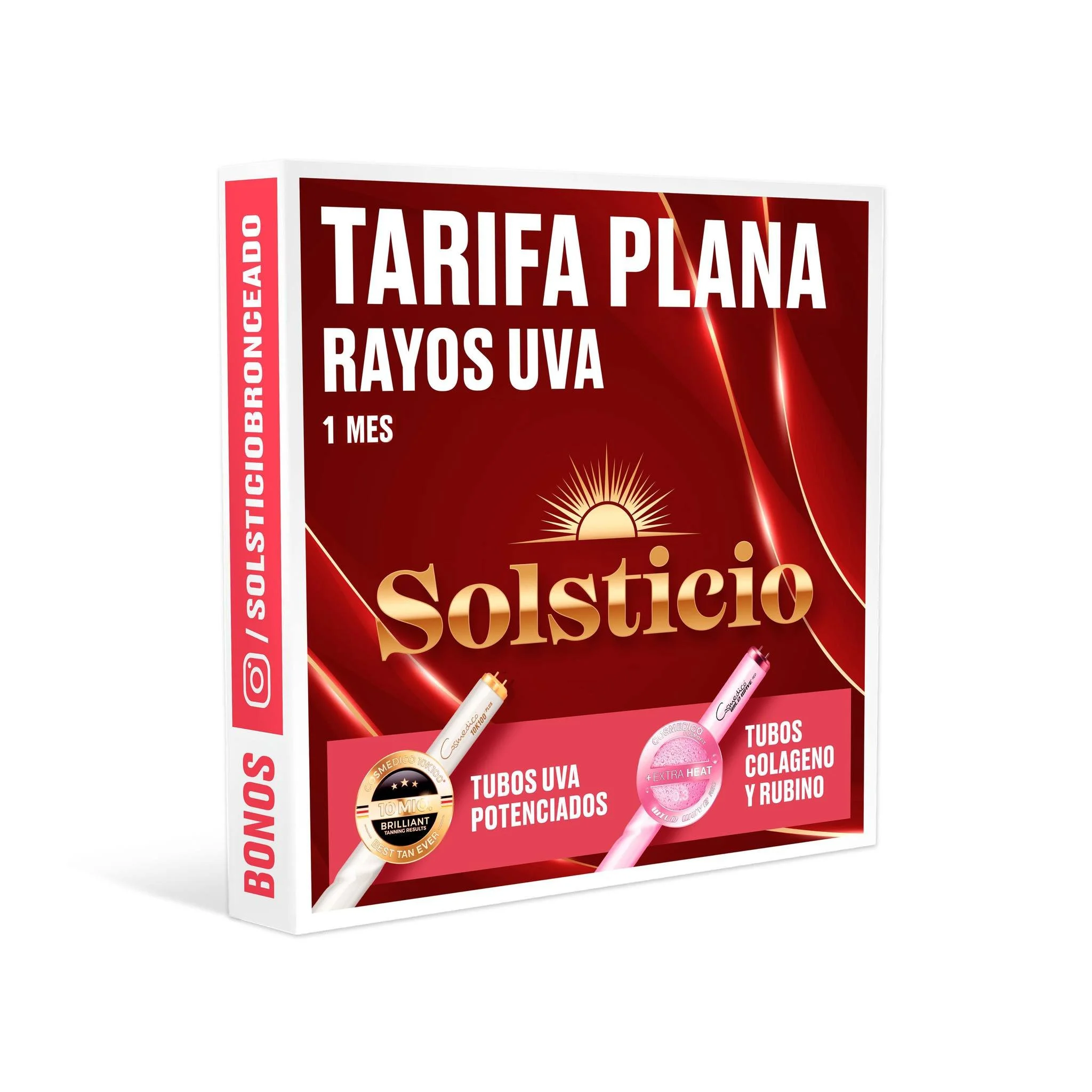 Tarifa Plana Rayos UVA al Mes 

&iquest;Eres amante del bronceado y te gusta mantener tu piel dorada todo el a&ntilde;o?

Descubre nuestra tarifa plana mensual de rayos UVA, el plan ideal para quienes buscan un bronceado continuo, natural y seguro, c