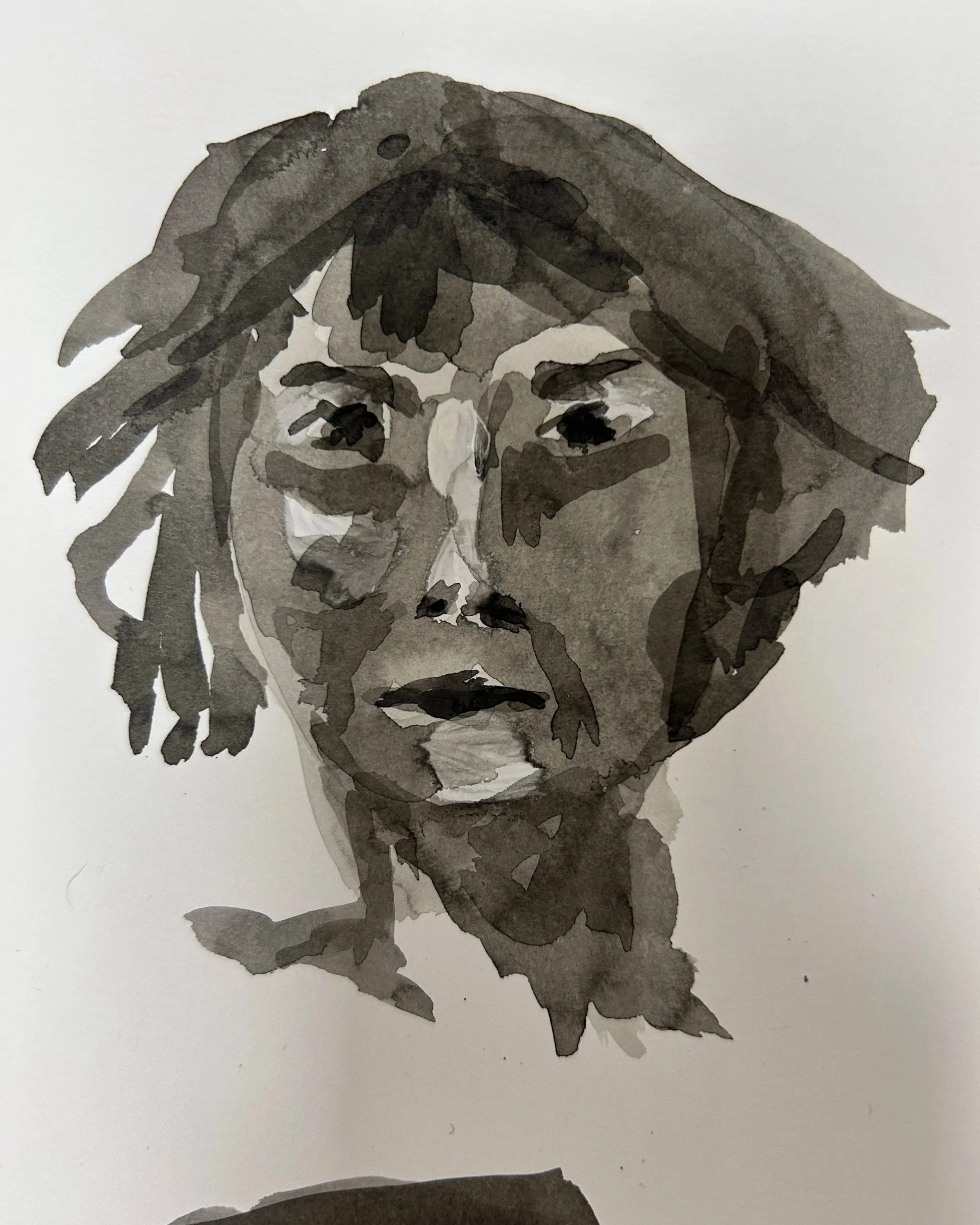 Sans titre -2024 - Encre de chine sur papier 