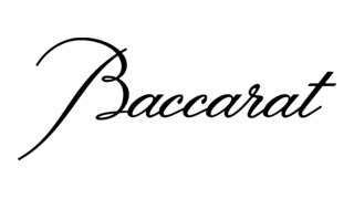 Mot 'Baccarat' écrit en script élégant