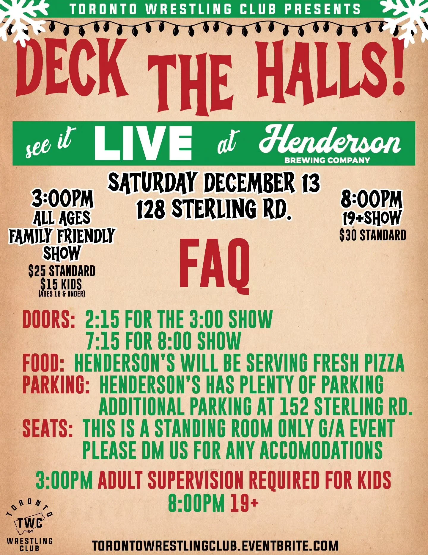 Hope we see you all this Saturday! 
Grab your tickets soon, might even be a great early gift 😉🎁🎄