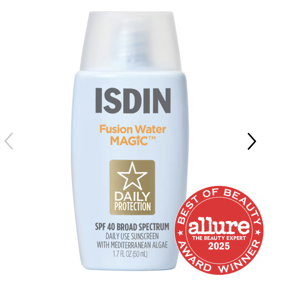 ISDIN  Fusion Water Magic SPF 40 Sunscreen with Hyaluronic Acid and Vitamin E