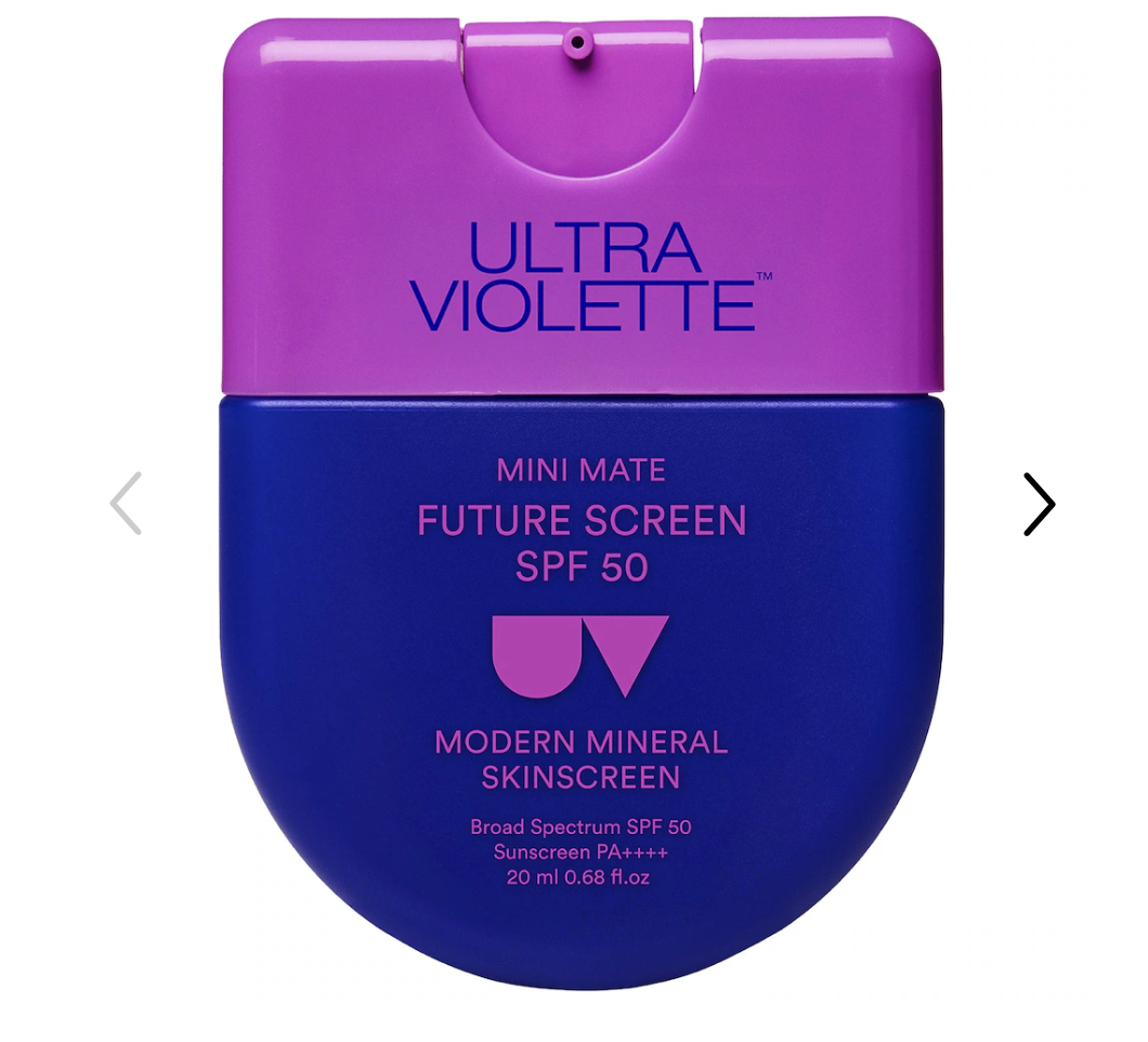 Ultra Violette  Future Screen SPF 50 Mini Mate Mineral Fragrance Free Facial Sunscreen Serum