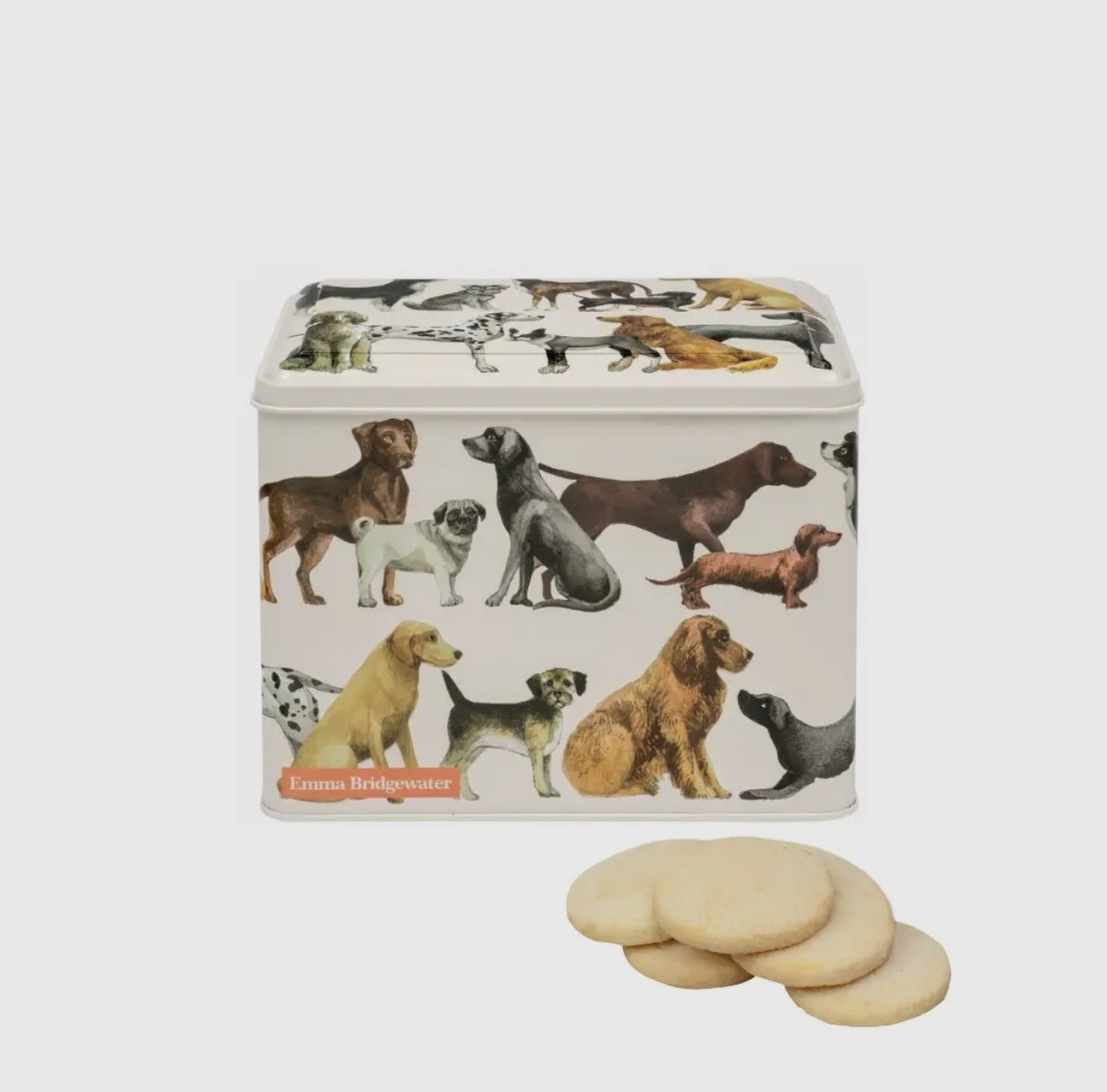 Emma Bridgewater - Dogs Extra Large Caddy Tin with Biscuits
