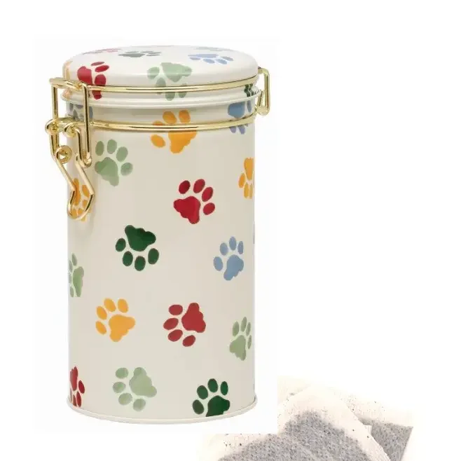 Emma Bridgewater - Polka Paws Small Clip Lid Tin with Tea